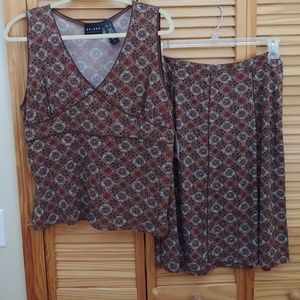 NWT Sleeveless Top and Skirt